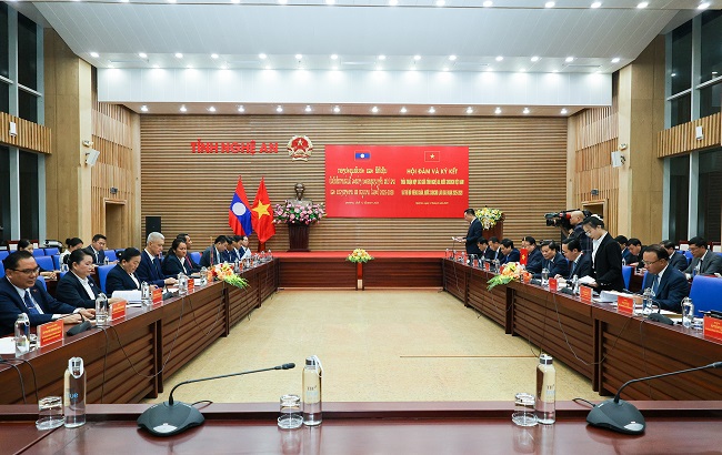 Tỉnh Nghệ An và tỉnh Viêng Chăn: ký kết biên bản hợp tác giai đoạn 2025 – 2028